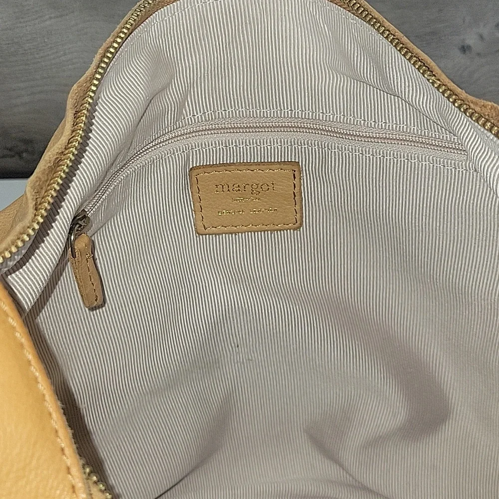 Margot Tan Leather Shoulder Bag
